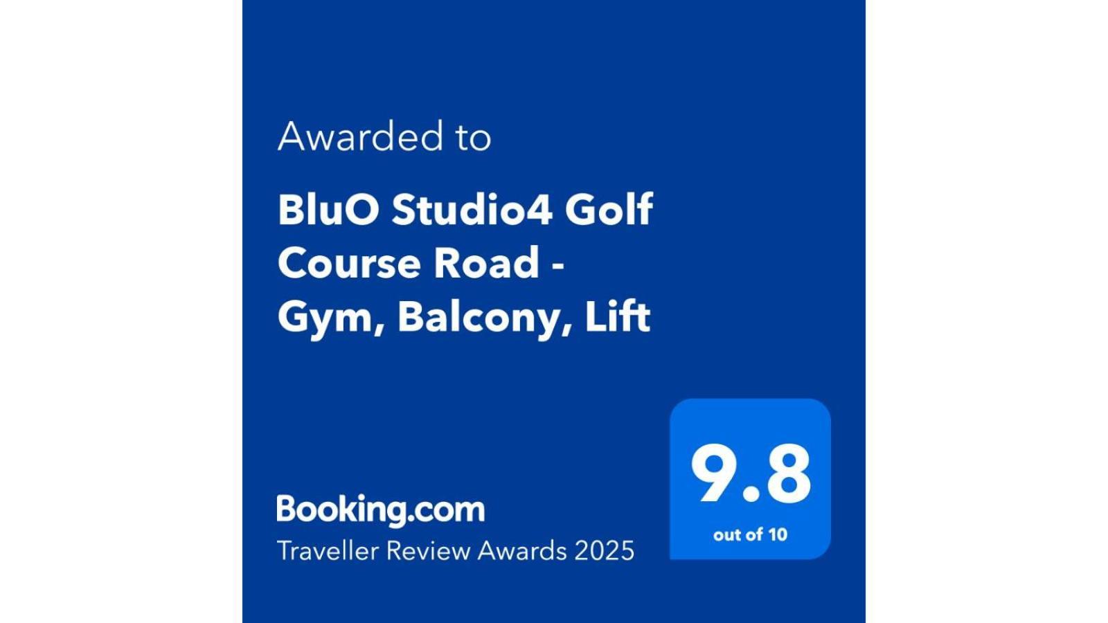 Bluo Studio4 Golf Course Road - Gym, Balcony, Lift 古尔冈 外观 照片